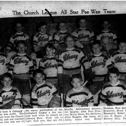 1957-02-14 Hockey -CCHL AllStar PeeWee team photo