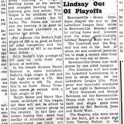 1957-03-14 Bowling -Wrights Bowling Lanes youth loop