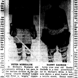 1957-12-05 Hockey -CCHL Mite & Bantam Players pic