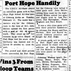 1958-02-20 School -Hockey CDCI vs Port Hope