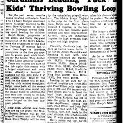 1958-03-27 Bowling -Bakers Bowl O'Drone- kids loop