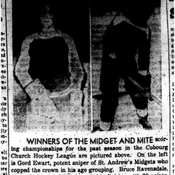 1958-05-01 Hockey -CCHL Midget & Mite Scoring champs