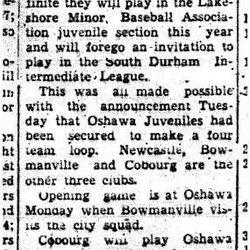 1958-05-18 Baseball -Juveniles in Lakeshore Minor League