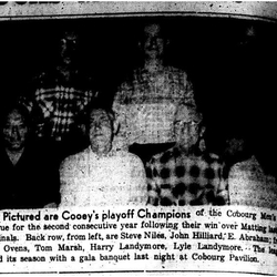 1958-05-29 Bowling -Mens League Champs