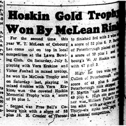 1958-07-26 Lawn Bowling -Hoskin Trophy