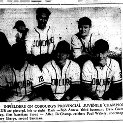 1958-10-16 Baseball -Juvenile champ infielders pic