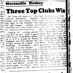 1958-12-13 Hockey -Mercantile League