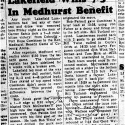 1959-01-23 Hockey -Cobourg-Port Hope Combines exhibition vs Lakefield