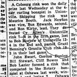 1959-03-12 Curling -Bonspiel results