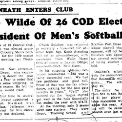 1959-05-07 Softball -Mens League elects new Prez