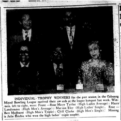 1959-05-21 Bowling -Mixed League Winners