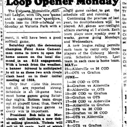 1959-05-21 Softball -Mercantile League opener