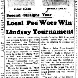 1959-08-27 Baseball -PeeWees win Lindsay Tourney