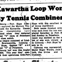 1959-09-24 Tennis -Combines capture Kawartha League Championship