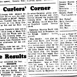 1960-01-21 Curling -Cobourg rinks to Trenton & Peterborough