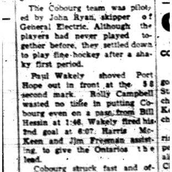 1960-02-01 Hockey -Mercantile Stars vs PH Intermediates