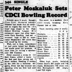 1960-05-26 School -CDCI Moskaluk sets record