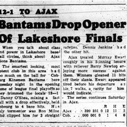 1960-07-28 Baseball -Bantams vs Ajax in Lakeshore Finals