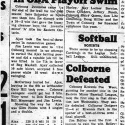 1960-09-01 Baseball -Juveniles vs Ajax for League Title