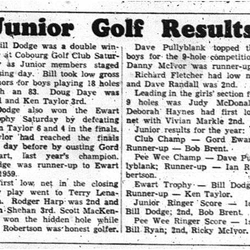 1960-09-29 Golf -Juniors Closing Day