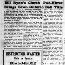 1960-10-06 Baseball -PeeWees vs St Thomas OBA Championship Game