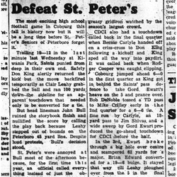 1960-10-27 School -CDCI Senior Football vs St Peters