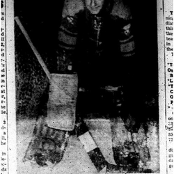 1960-12-22 Hockey -Peter Cleary goaltender has played on 3 teams