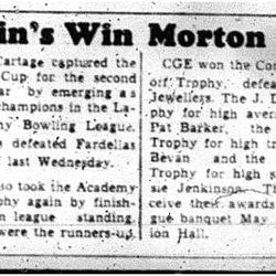 1961-04-13 Bowling -Ladies Academy League Champs