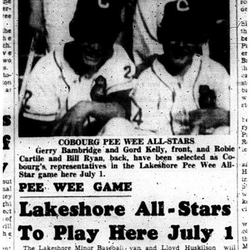 1961-06-14 Baseball -PeeWee AllStars in Cobourg