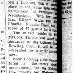 1961-07-19 Lawn Bowling -Peterborough Tourney