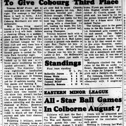 1961-07-26 Baseball -Eastern Minor League Allstar games in Colborne