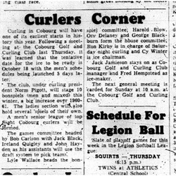 1961-09-12 Curling -Early season opening