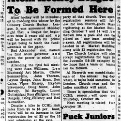 1961-09-20 Hockey -CCHL Atom League to form