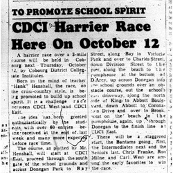 1961-10-04 School -Harrier Race Scheduled