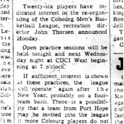 1961-11-29 Basketball -Mens League organizing