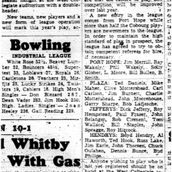 1962-01-17 Bowling -Industrial League