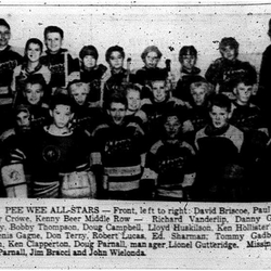 1962-02-07 Hockey -CCHL PeeWee AllStars team photo