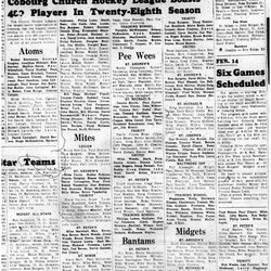 1962-02-07 Hockey -CCHL Young Canada Night Schedule