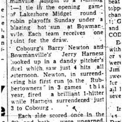 1962-07-11 Baseball -Midgets vs Bowmanville