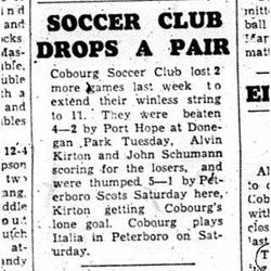 1962-07-11 Soccer -Cobourg vs PH