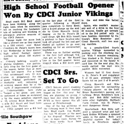 1962-09-26 School -CDCI Football vs St Peters