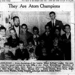 1962-10-17 Softball -Legion Atoms champs