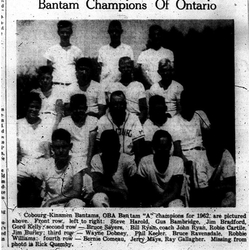 1962-10-24 Baseball -Bantams OBA Champs