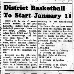 1962-10-31 School -CDCI Basketball schedule