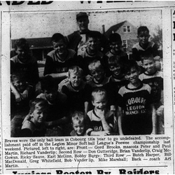 1963-10-09 Softball -Legion PeeWee Braves