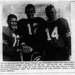 1963-10-23 School -Football CDCI East 3 players pic