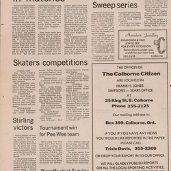 1974-02-06 Hockey -Colborne-Grafton PeeWees -Colborne Citizen