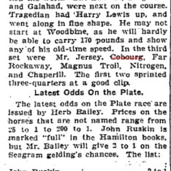 1901-05-01 Horse Racing -Queen's Platers-TO Star