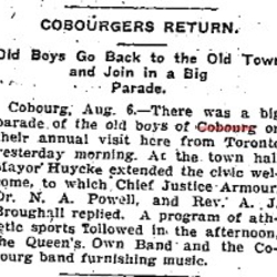 1901-08-06 Sports -Cobourg Old Boys Return-TO Star