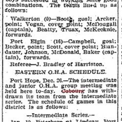 1901-12-27 Hockey -Cobourg Drops Intermediate-stays Junior-TO Star